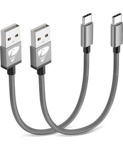 USB C Charger Cable 0.5M 2Pack Type C Charger Fast Charging 3A Lead Nylon Braided for Samsung Galaxy S21 S20 S10 S9 S8 A12 A20e A21s A40 A51,Huawei P30 P20 P40,Google Pixel,Xiaomi,Sony Xperia,Switch
