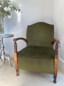 Vintage 1920/30s oak bedroom chair