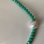 Pearl Centre Turquoise Natural Stone Necklace Image 2