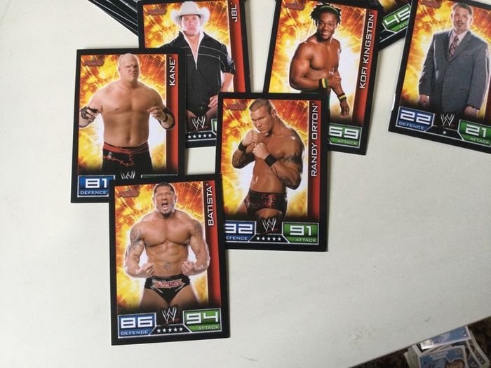 WWE wrestling cards