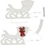 120 plush LED reindeer with sleigh power-operated white timer inside and outside Image 3