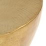 Coffee Table Hammered Aluminium 70x30 cm Brass Image 9