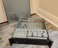 pc case / server case slim form factor ( SFF ) with 2 fans and optical drive