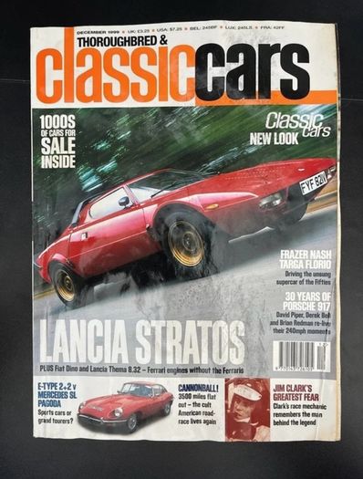 Classic Cars Magazine - Lancia Stratos + free copy