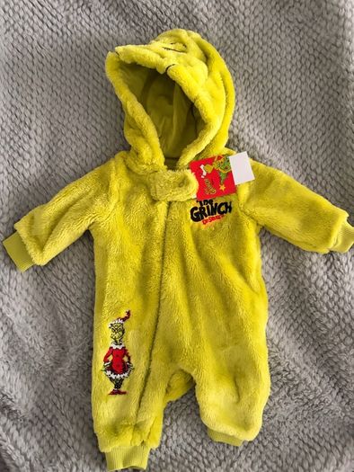 Brand New Baby Grinch Onesie
