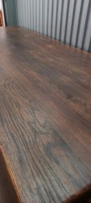 Antique 19th Century oak Monastery Table chunky well made solid with amazing patina comes with two large oak benches