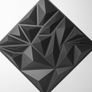 3D Wall Panels for Interior Decor, Modern Diamond Textured Accent Paneling for Gaming Living Room TV Background, 12 x 12 Inch Black 33 pack Image 3