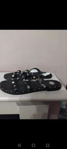 Black stud sandals size 6 tags tk maxx