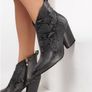 Snake Leather Look Boots size 6.5 Image 4