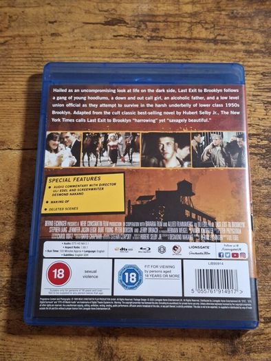 "Last Exit to Brooklyn" (1989) Blu-ray - free standard postage