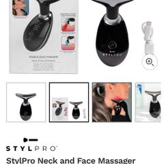StylPro Neck and Face Massager  A neck and face massager that works to visibly enhance the skin firmness and suppleness.
