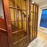 Solid Wooden Glazed Double Doors - Vintage Style (76cm x 195cm) Image 4