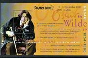 2000 Ireland Stampa Member Souvenir Overprinting Oscar Wilde Commemorative Stamp Miniature Sheet Mint Never Hinged (MNH)