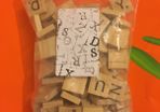 Scrabble tiles individual letters 25c