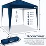 Gazebo 3 x 3 m Waterproof Pop-Up Folding Gazebo Height Adjustable Garden Tent UV Protection 50+ Party Tent with Bag for Garden (Beige) Image 4