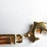 Vintage 24K GF Gold Filed Bracelet Bangle with Dolphins length 8" - 11,33g Image 3