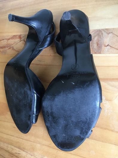 Next leather heeled sandals, uk5