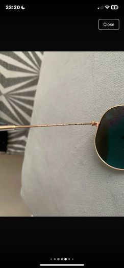 Rayban polarised aviator sunglasses