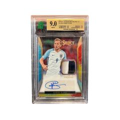 9.0 Mnt 2016-17 Panini Select Jersey Autograph Tie-dye /15 #ja-hk Harry Kane