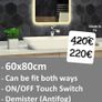LED Bathroom Mirror Fogless Demister Image 4