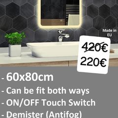 LED Bathroom Mirror Makeup Cosmetic Mirror