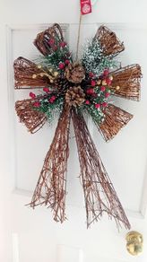 Christmas Wicker Bow