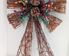 Christmas Wicker Bow