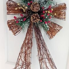 Christmas Wicker Bow