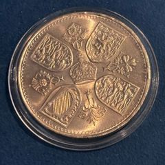 1953 Silver Queen's Coronation Coin  Vintage Royal Mint