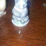 Solid Porcelain Miniature Figurines of Tiger, Poodle and a Seated Panda, possibly from Japan, in good condition, postage available or collection Image 2