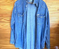 Vintage Cowboy Denim with stud buttons