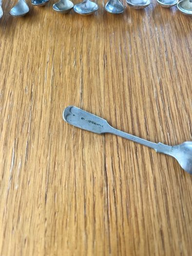 Antique Small Condiment Spoons x 66