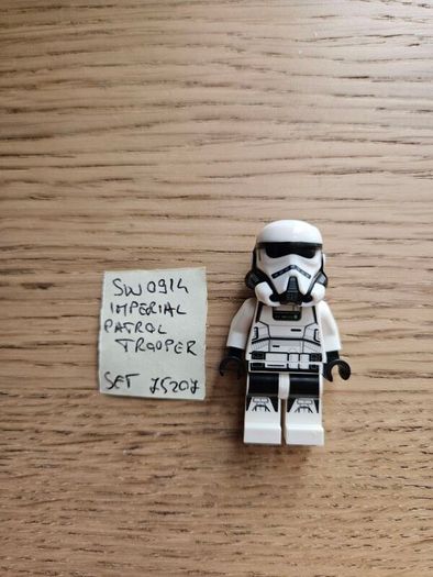 lego sw0914 imperial patrol trooper, set 75207
