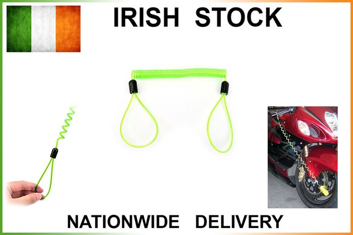 1.2m cable Disc lock reminder cable anti-theft Motorbike Disc Lock Security Reminder
