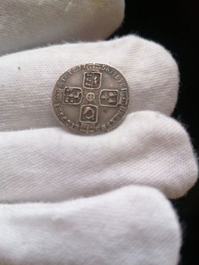 1758 Silver Sixpence Coin