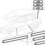 LH Rear Door Moulding (Fiat Punto 176) Image 2