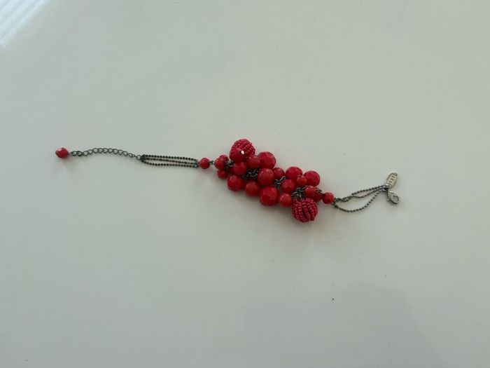 Coast coral beaded necklace and bracelet