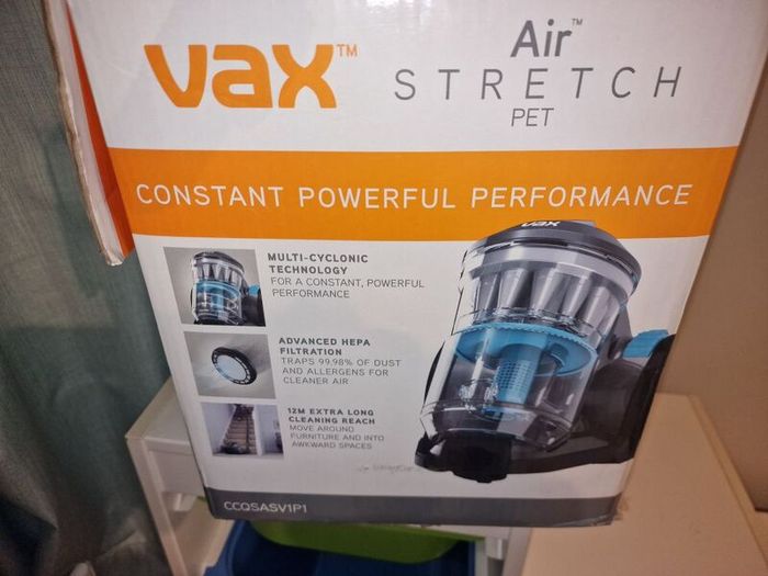 vax air stretch pet bagless cylinder vacuum