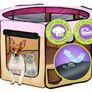 Pop Up Portable Playpen for Dog and Cat, Foldable | Indoor / Outdoor Kitten Pen & Travel Pet Carrier + Carrying Case (FREE POSTAGE) Image 2