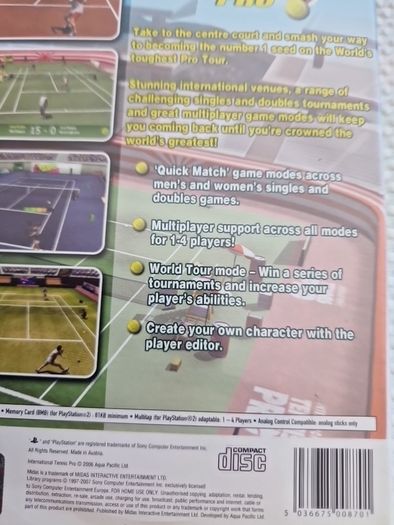 International Tennis Pro PlayStation2 Ps2 Games Original