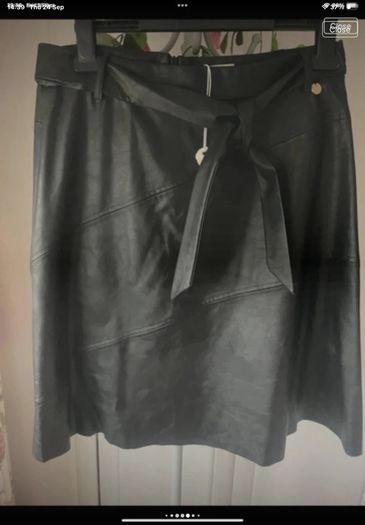 skirt Bnwt Aline black leather look skirt Relish brand eu 46 16/18