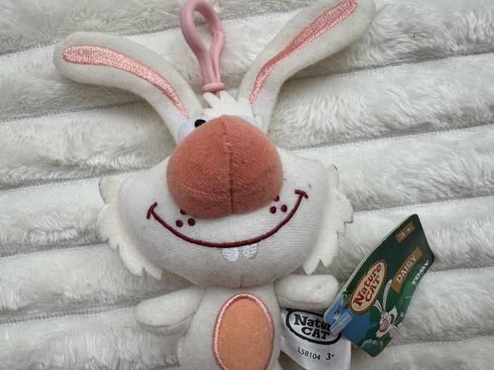 Nature Cat Daisy Rabbit Plush Dirty Keychain TOMY Please look at the pictures