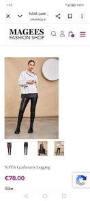 Naya Faux Leather Leggings...