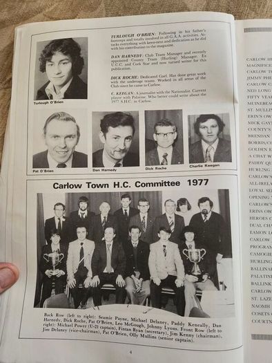 Carlow Hurling Memories. Inne Agus Innui. Vintage 1970s Lare Volum First Edition Paperback In Good Condition.  See Photos For Same.