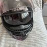 Shark ladies helmet 3 Mayfer Black Violet Glitter Image 3