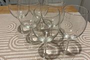 6 wine glasses