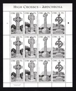 2010 Ireland Ireland Series High Crosses Commemorative Stamps Sheetlet Plate 1A1A Mint Never Hinged (MNH)