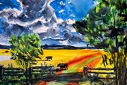 till the cows coming home watercolour