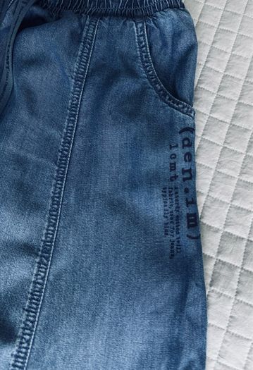 Le Comte 100% Lyocell Denim-Look Midi A-Line Skirt - Size UK 12 / EU 38