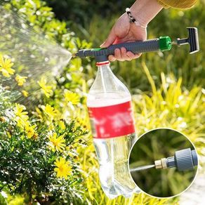 Gardening Watering Sprayer Beverage Bottle Watering Can High Pressure Small Manual Pressure Adjustable Spray Head
